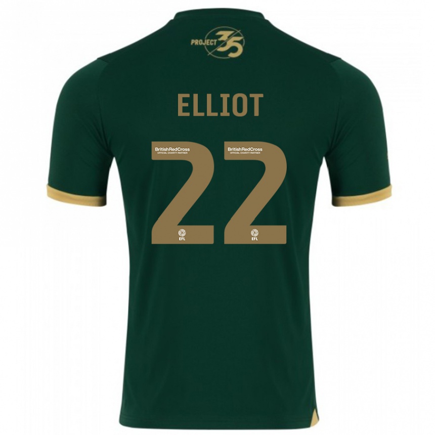 Niño Fútbol Camiseta Emily Elliot #22 Verde 1ª Equipación 2023/24 Perú