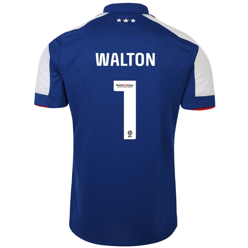 Niño Fútbol Camiseta Christian Walton #1 Azul 1ª Equipación 2023/24 Perú