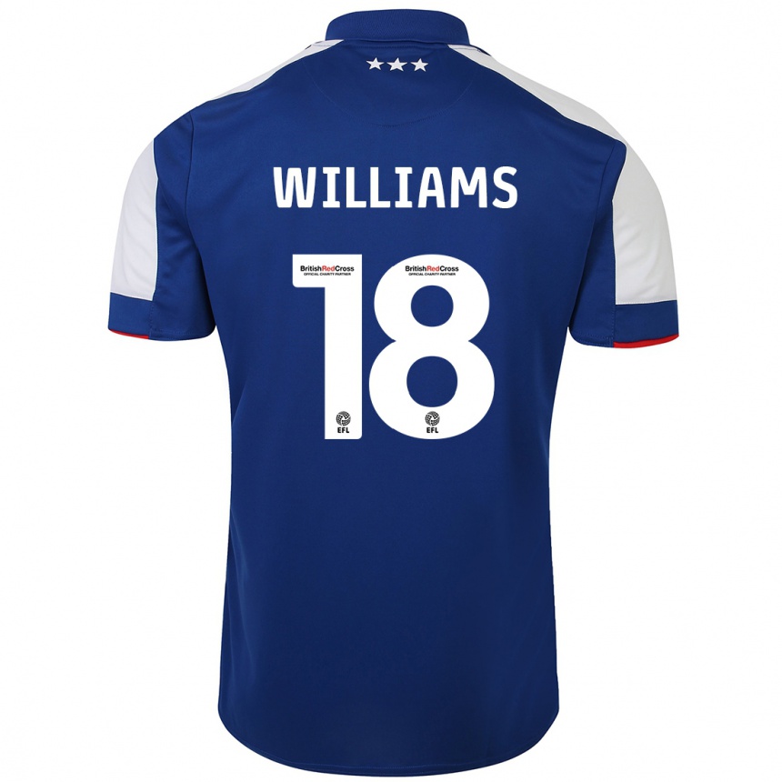 Niño Fútbol Camiseta Brandon Williams #18 Azul 1ª Equipación 2023/24 Perú