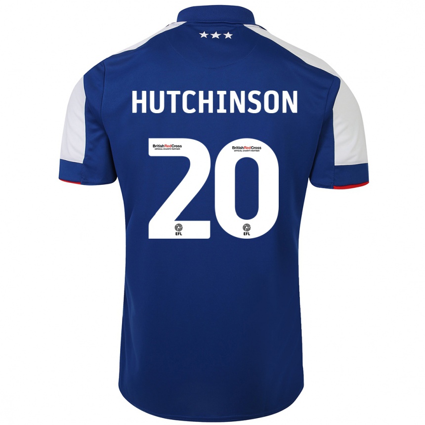 Niño Fútbol Camiseta Omari Hutchinson #20 Azul 1ª Equipación 2023/24 Perú