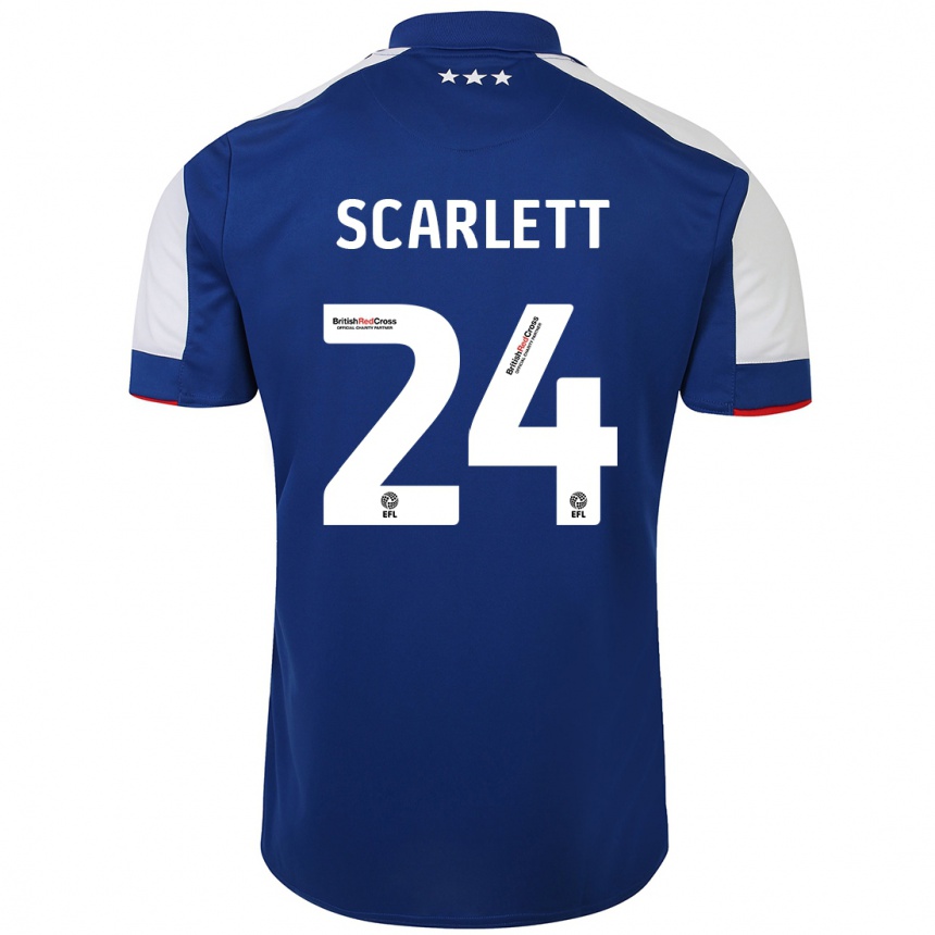 Niño Fútbol Camiseta Dane Scarlett #24 Azul 1ª Equipación 2023/24 Perú