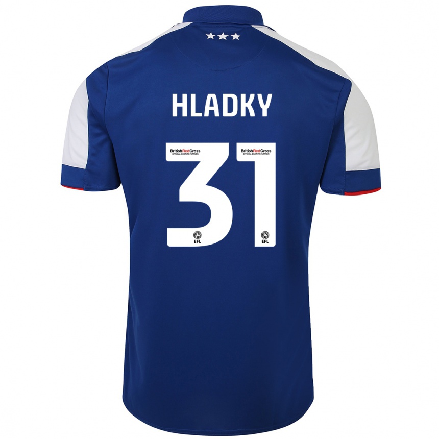 Niño Fútbol Camiseta Vaclav Hladky #31 Azul 1ª Equipación 2023/24 Perú