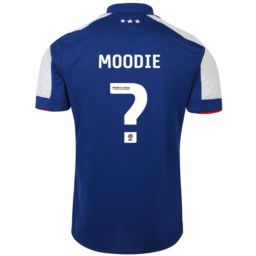 Niño Fútbol Camiseta Paul Moodie #0 Azul 1ª Equipación 2023/24 Perú