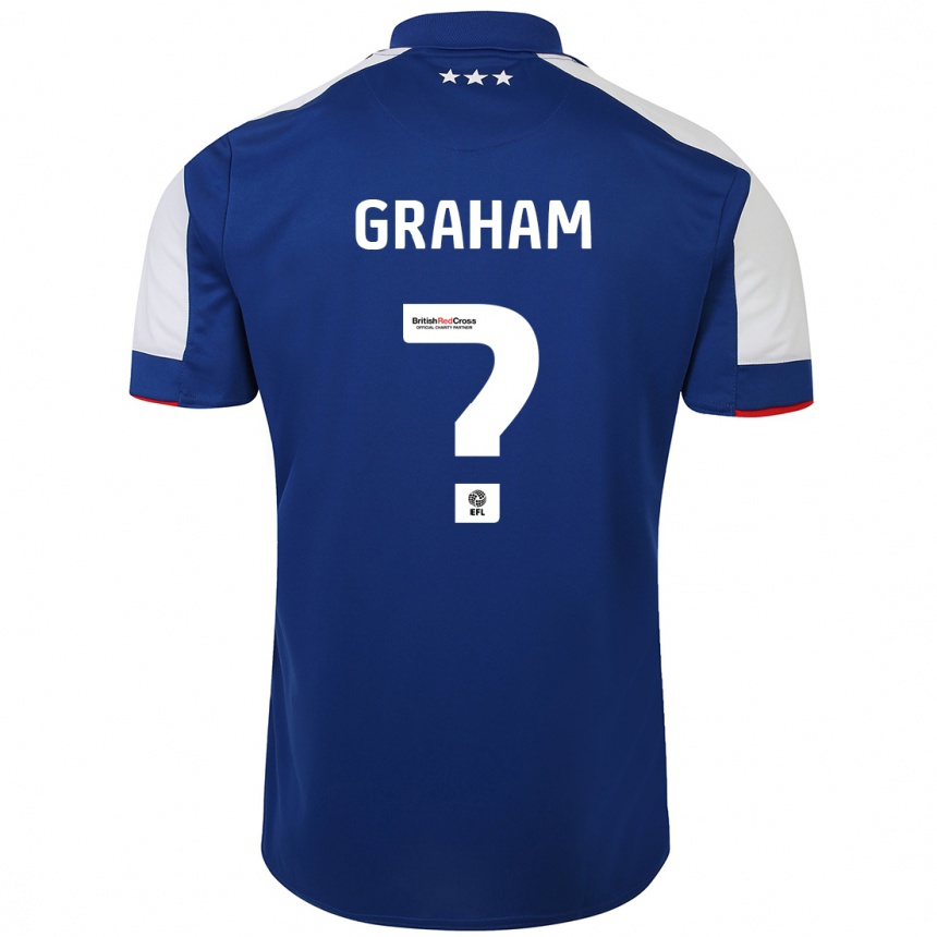 Niño Fútbol Camiseta Alex Graham #0 Azul 1ª Equipación 2023/24 Perú