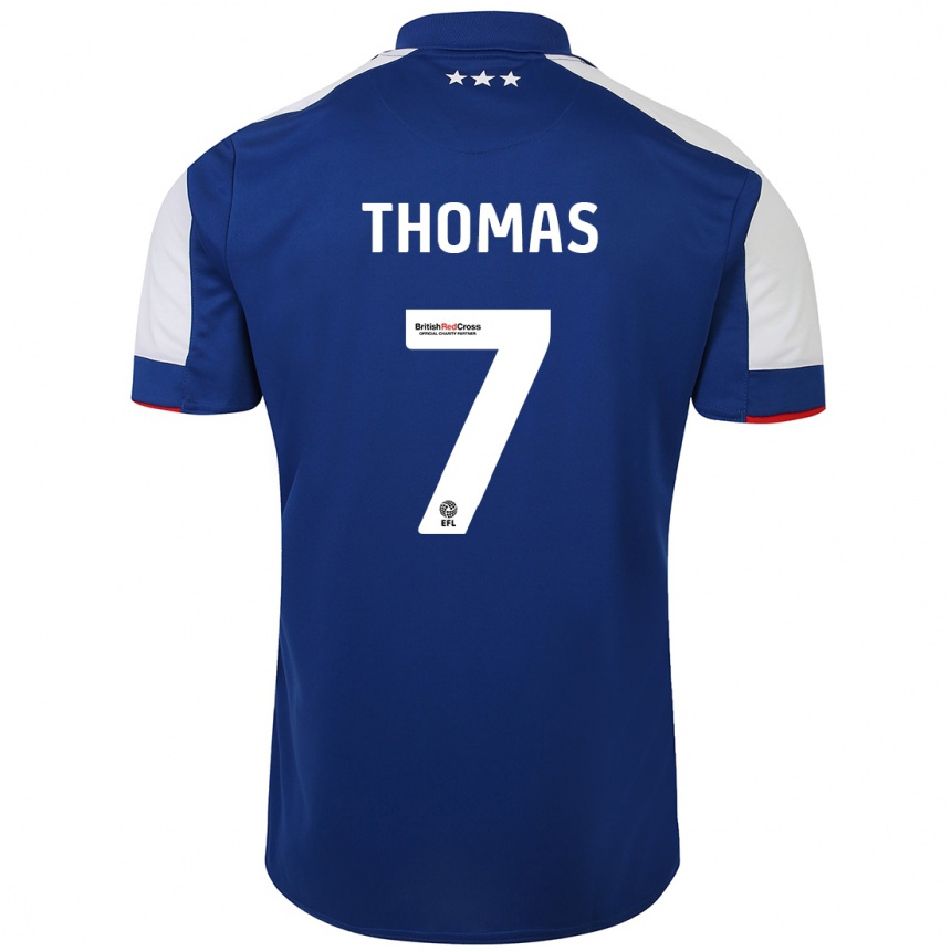 Niño Fútbol Camiseta Natasha Thomas #7 Azul 1ª Equipación 2023/24 Perú