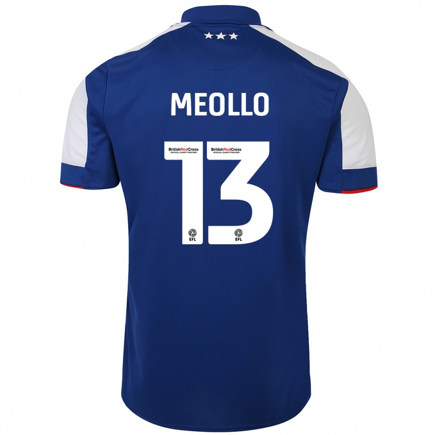 Niño Fútbol Camiseta Nina Meollo #13 Azul 1ª Equipación 2023/24 Perú