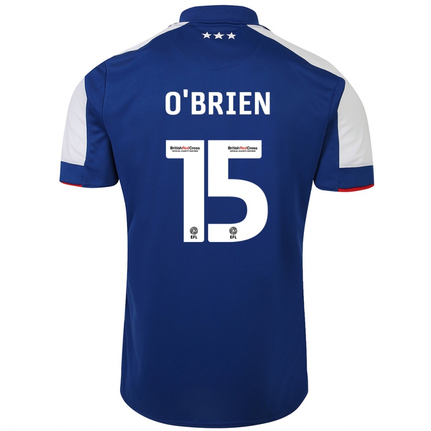 Niño Fútbol Camiseta Lucy O'brien #15 Azul 1ª Equipación 2023/24 Perú