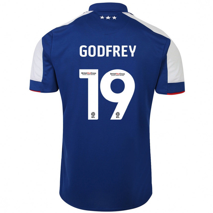 Niño Fútbol Camiseta Freya Godfrey #19 Azul 1ª Equipación 2023/24 Perú