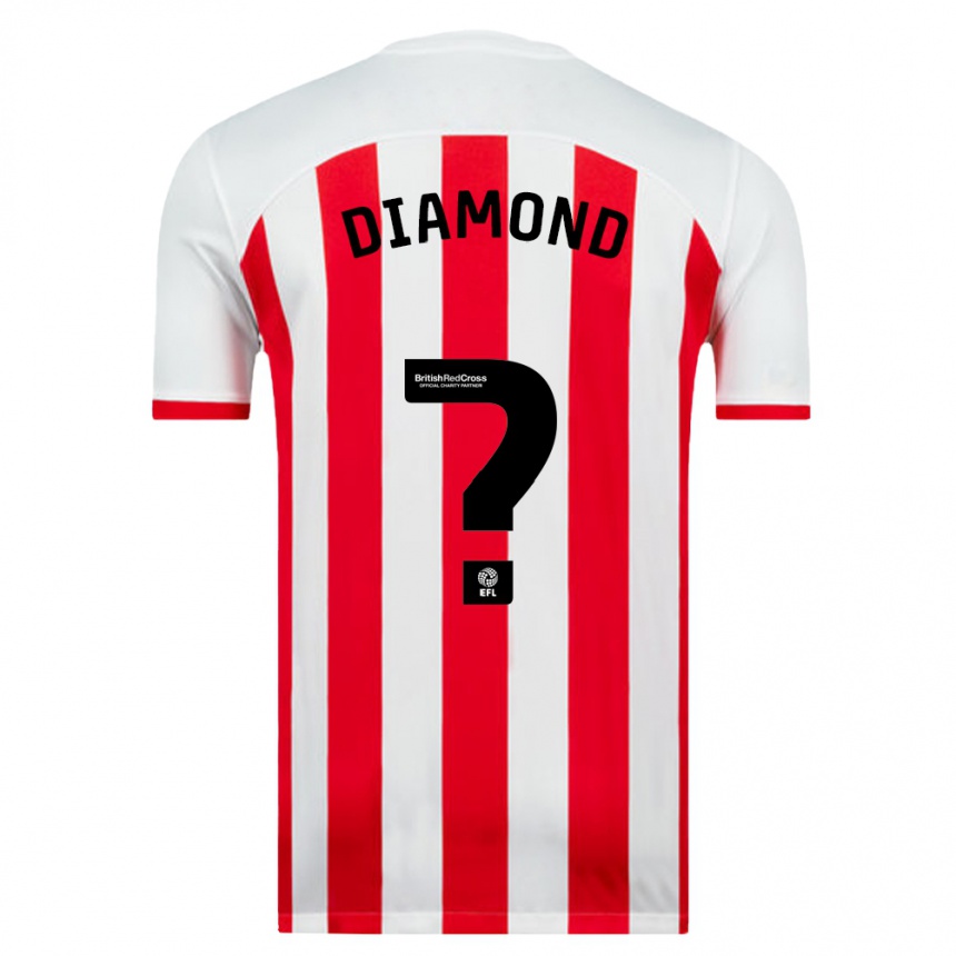 Niño Fútbol Camiseta Jack Diamond #0 Blanco 1ª Equipación 2023/24 Perú