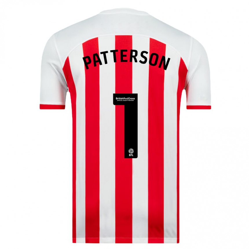 Niño Fútbol Camiseta Anthony Patterson #1 Blanco 1ª Equipación 2023/24 Perú