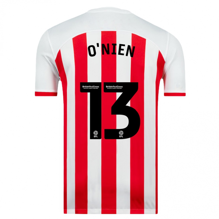 Niño Fútbol Camiseta Luke O'nien #13 Blanco 1ª Equipación 2023/24 Perú