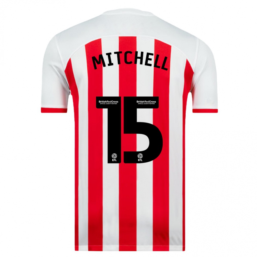 Niño Fútbol Camiseta Cuba Mitchell #15 Blanco 1ª Equipación 2023/24 Perú