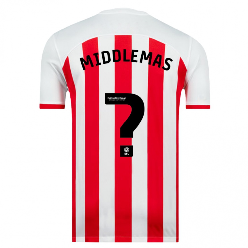 Niño Fútbol Camiseta Ben Middlemas #0 Blanco 1ª Equipación 2023/24 Perú