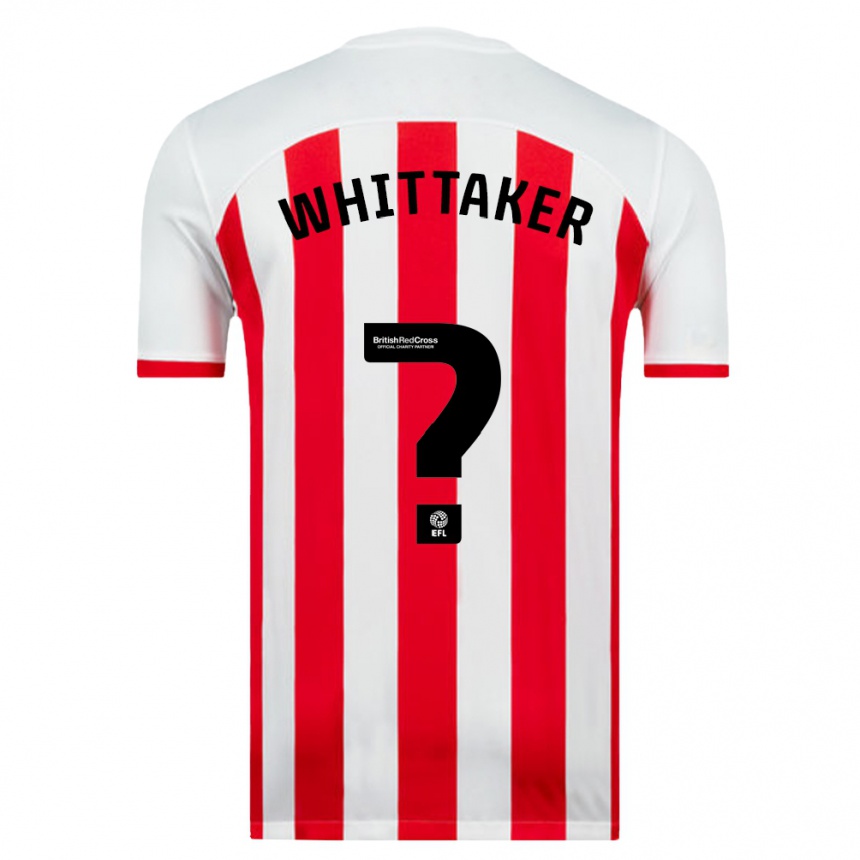 Niño Fútbol Camiseta Jack Whittaker #0 Blanco 1ª Equipación 2023/24 Perú