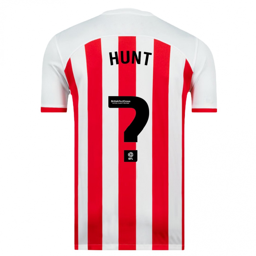 Niño Fútbol Camiseta Liam Hunt #0 Blanco 1ª Equipación 2023/24 Perú