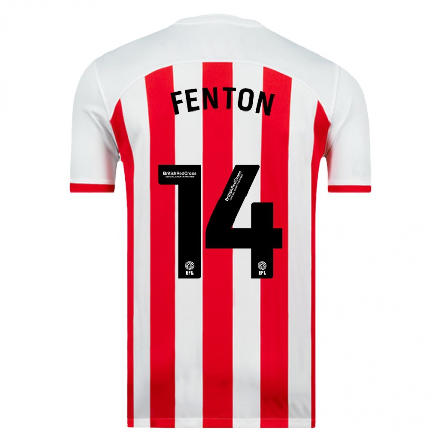 Niño Fútbol Camiseta Natasha Fenton #14 Blanco 1ª Equipación 2023/24 Perú