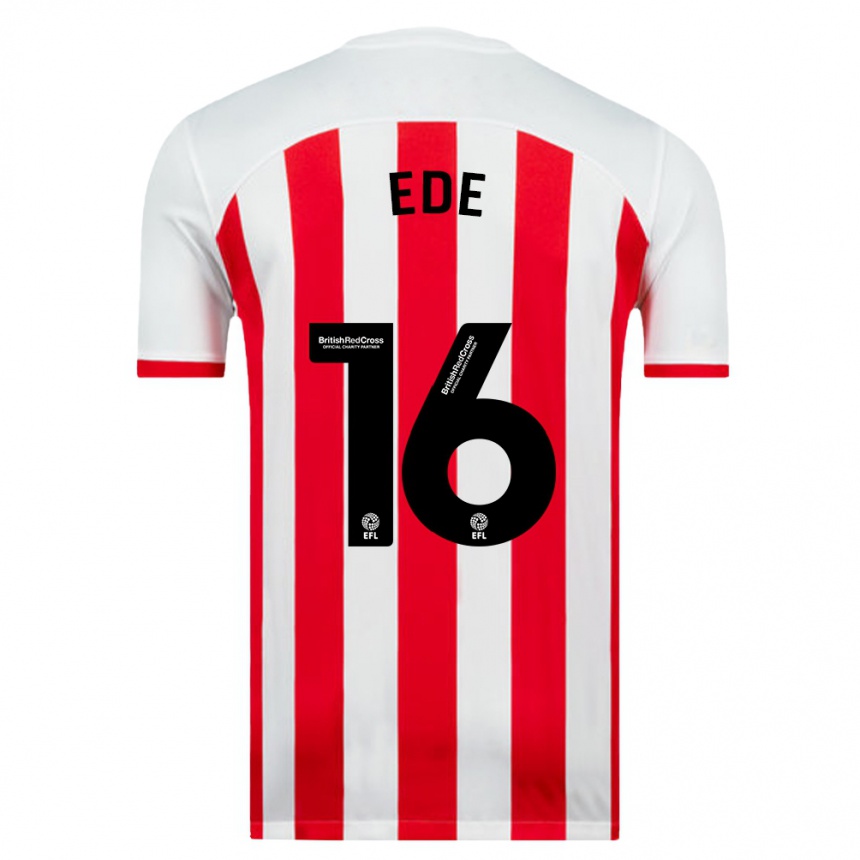 Niño Fútbol Camiseta Grace Ede #16 Blanco 1ª Equipación 2023/24 Perú