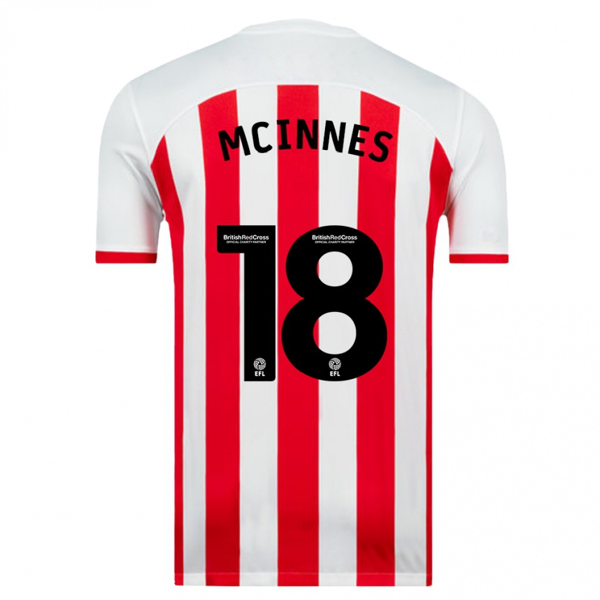 Niño Fútbol Camiseta Libby Mcinnes #18 Blanco 1ª Equipación 2023/24 Perú