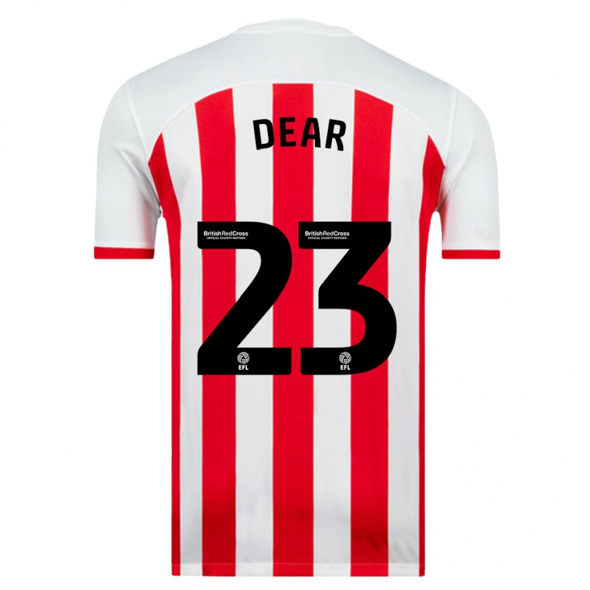 Niño Fútbol Camiseta Jenna Dear #23 Blanco 1ª Equipación 2023/24 Perú