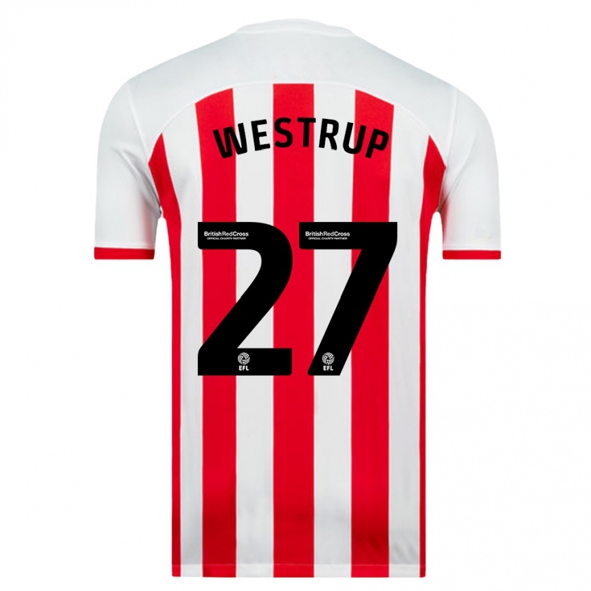 Niño Fútbol Camiseta Brianna Westrup #27 Blanco 1ª Equipación 2023/24 Perú