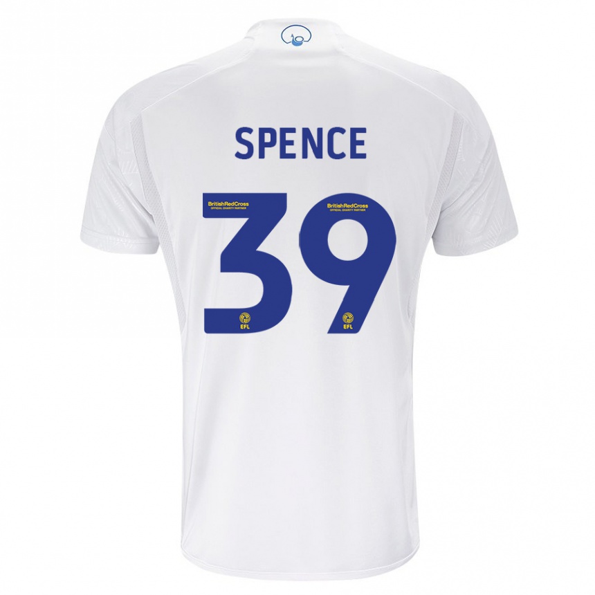 Niño Fútbol Camiseta Djed Spence #39 Blanco 1ª Equipación 2023/24 Perú