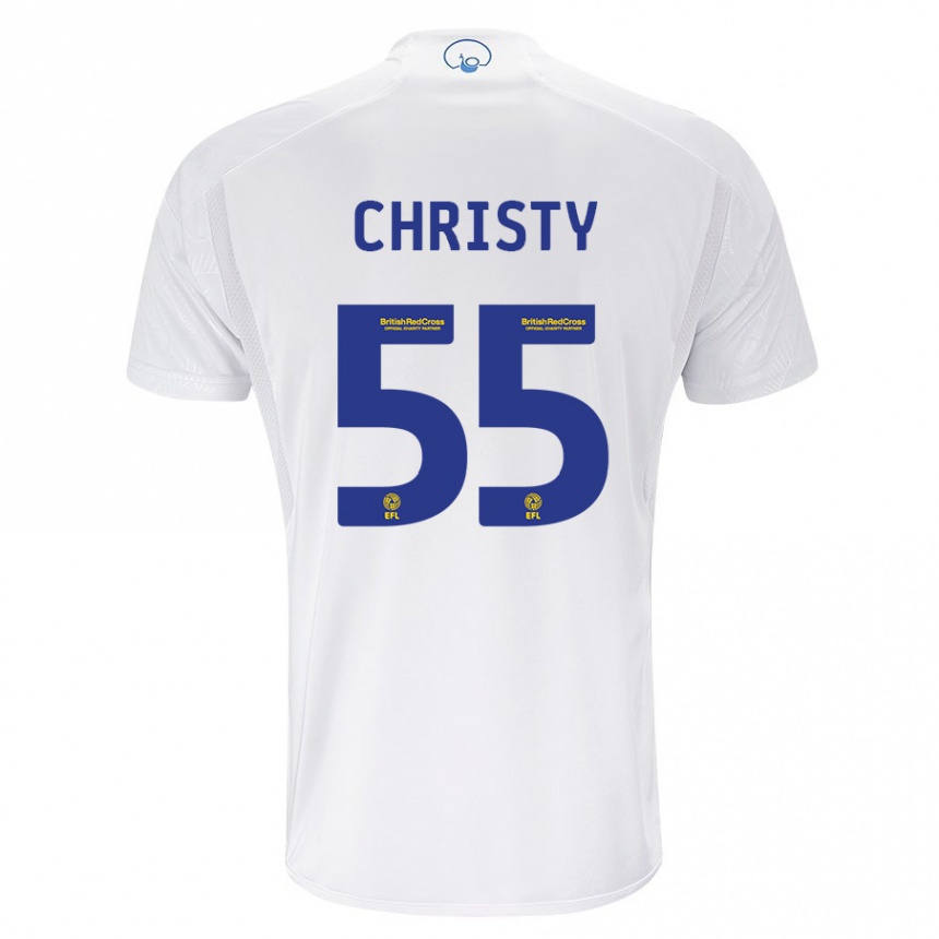 Niño Fútbol Camiseta Harry Christy #55 Blanco 1ª Equipación 2023/24 Perú