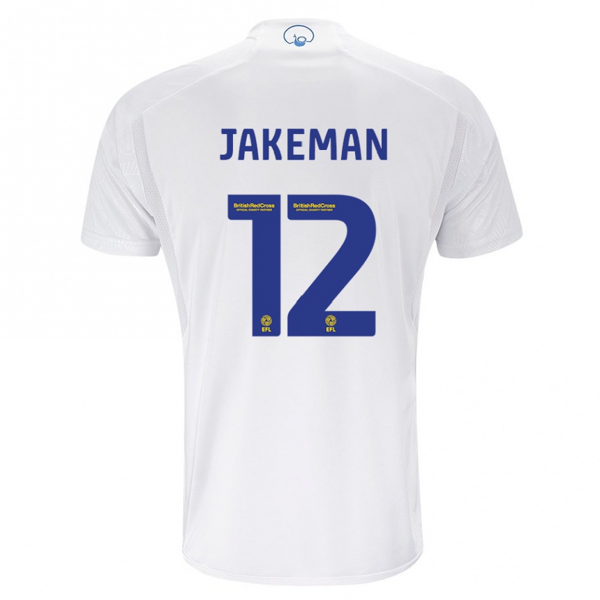 Niño Fútbol Camiseta Harriet Jakeman #12 Blanco 1ª Equipación 2023/24 Perú