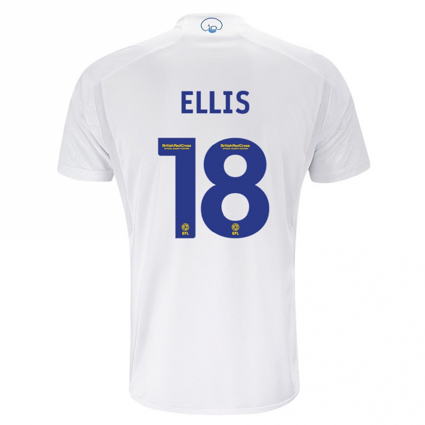 Niño Fútbol Camiseta Macy Ellis #18 Blanco 1ª Equipación 2023/24 Perú