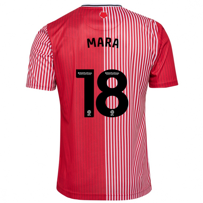 Niño Fútbol Camiseta Sékou Mara #18 Rojo 1ª Equipación 2023/24 Perú