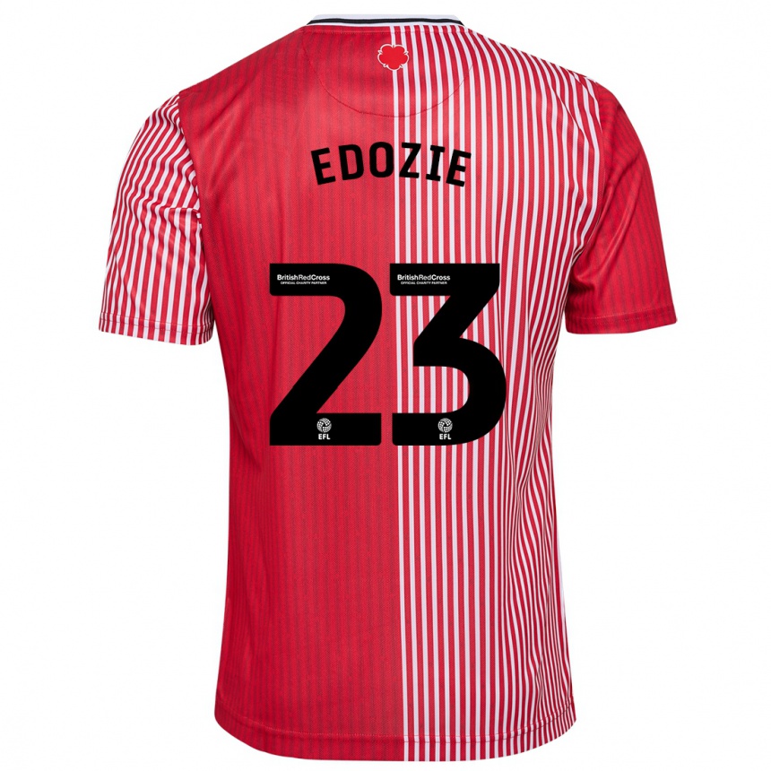 Niño Fútbol Camiseta Samuel Edozie #23 Rojo 1ª Equipación 2023/24 Perú