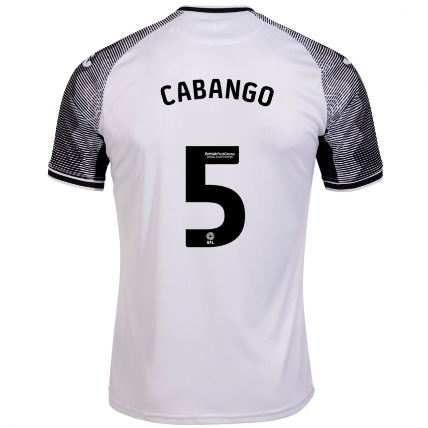 Niño Fútbol Camiseta Ben Cabango #5 Blanco 1ª Equipación 2023/24 Perú