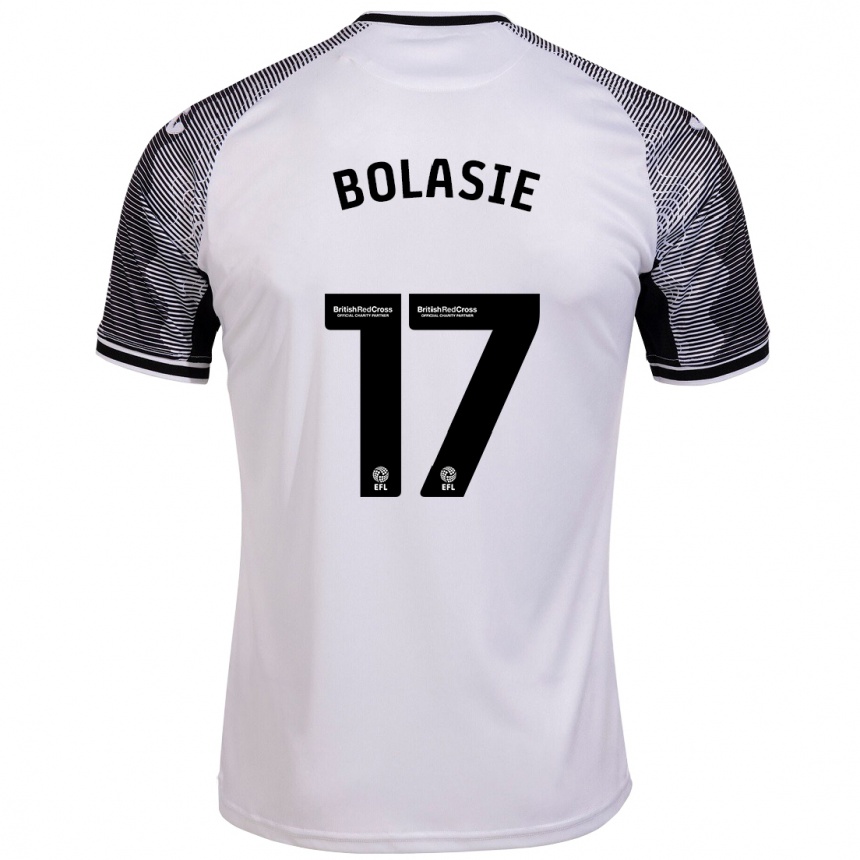 Niño Fútbol Camiseta Yannick Bolasie #17 Blanco 1ª Equipación 2023/24 Perú