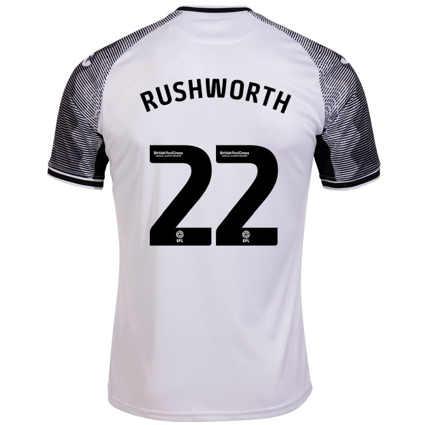 Niño Fútbol Camiseta Carl Rushworth #22 Blanco 1ª Equipación 2023/24 Perú