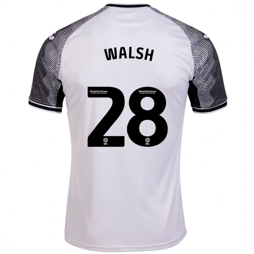 Niño Fútbol Camiseta Liam Walsh #28 Blanco 1ª Equipación 2023/24 Perú