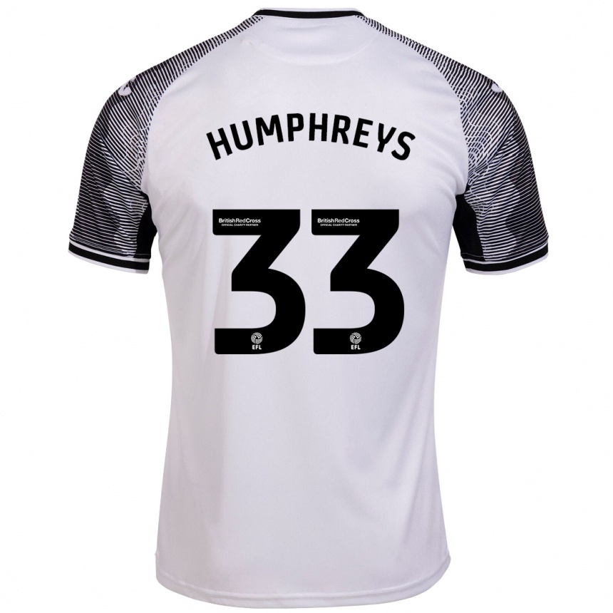 Niño Fútbol Camiseta Bashir Humphreys #33 Blanco 1ª Equipación 2023/24 Perú