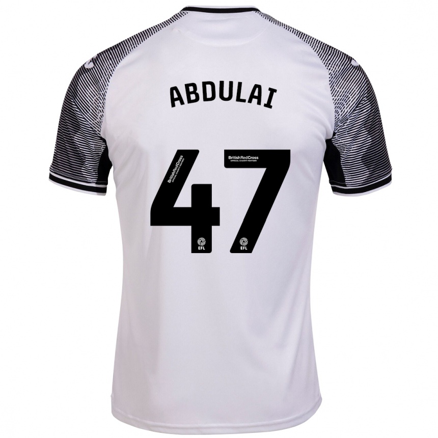 Niño Fútbol Camiseta Azeem Abdulai #47 Blanco 1ª Equipación 2023/24 Perú