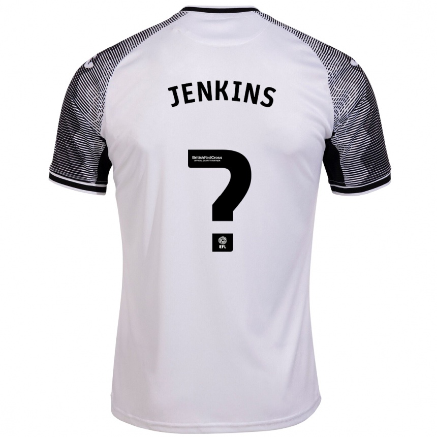 Niño Fútbol Camiseta Kian Jenkins #0 Blanco 1ª Equipación 2023/24 Perú