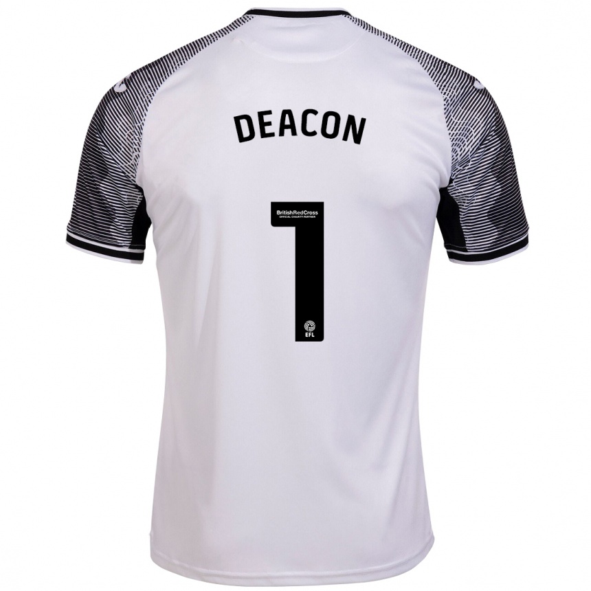 Niño Fútbol Camiseta Chelsea Deacon #1 Blanco 1ª Equipación 2023/24 Perú