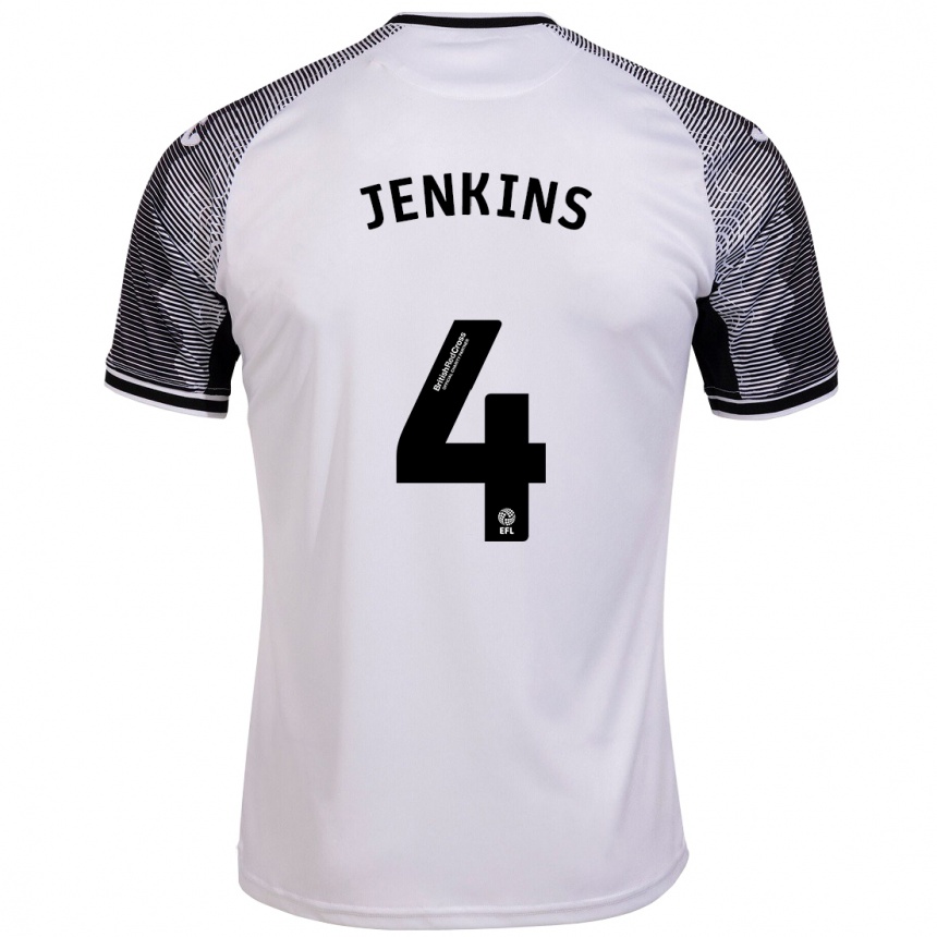 Niño Fútbol Camiseta Shaunna Jenkins #4 Blanco 1ª Equipación 2023/24 Perú