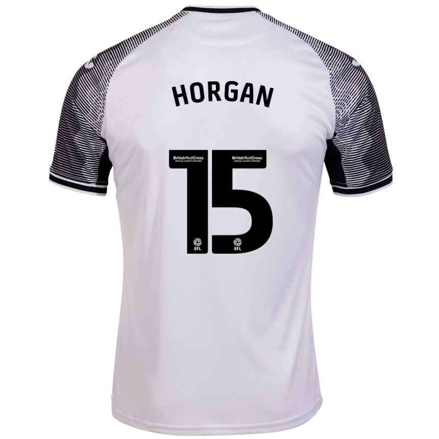 Niño Fútbol Camiseta Gwenan Horgan #15 Blanco 1ª Equipación 2023/24 Perú