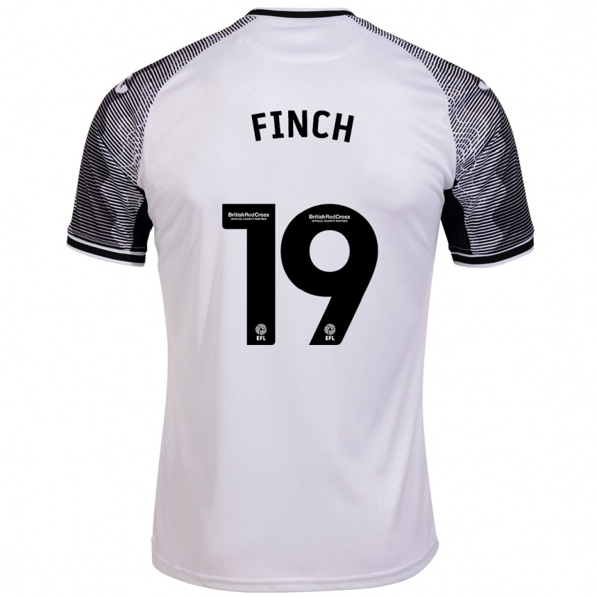 Niño Fútbol Camiseta Lucy Finch #19 Blanco 1ª Equipación 2023/24 Perú