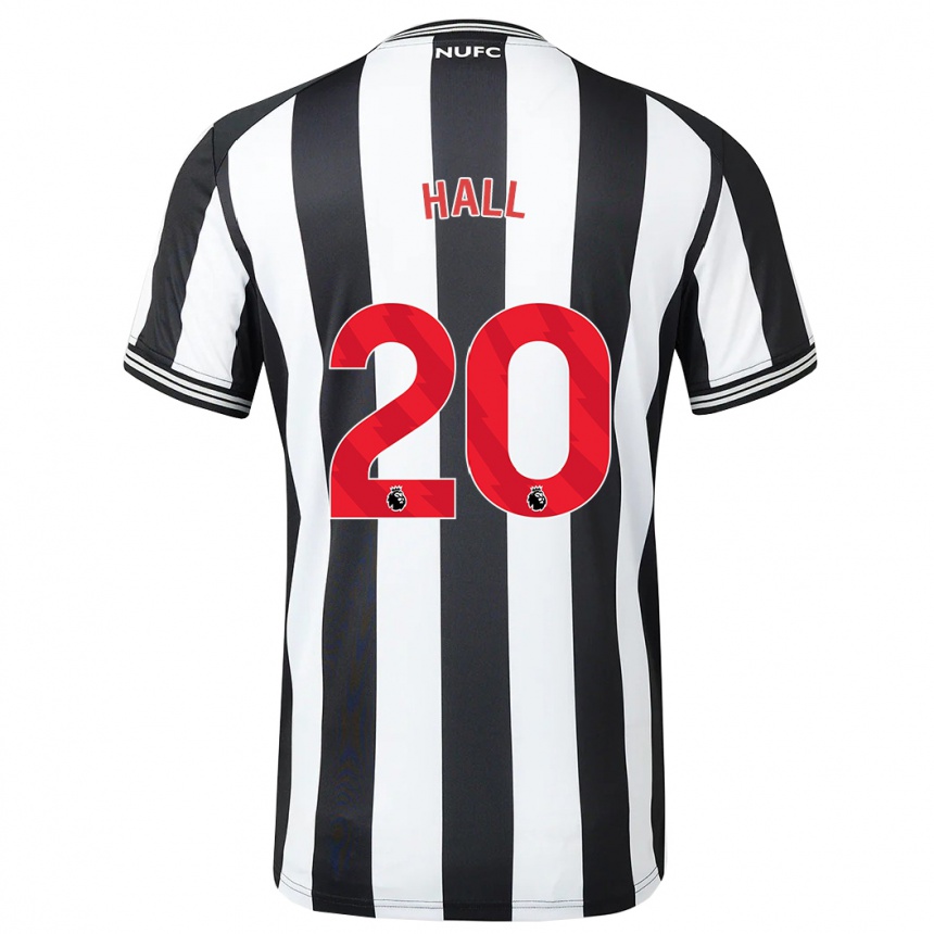 Niño Fútbol Camiseta Lewis Hall #20 Blanco Negro 1ª Equipación 2023/24 Perú