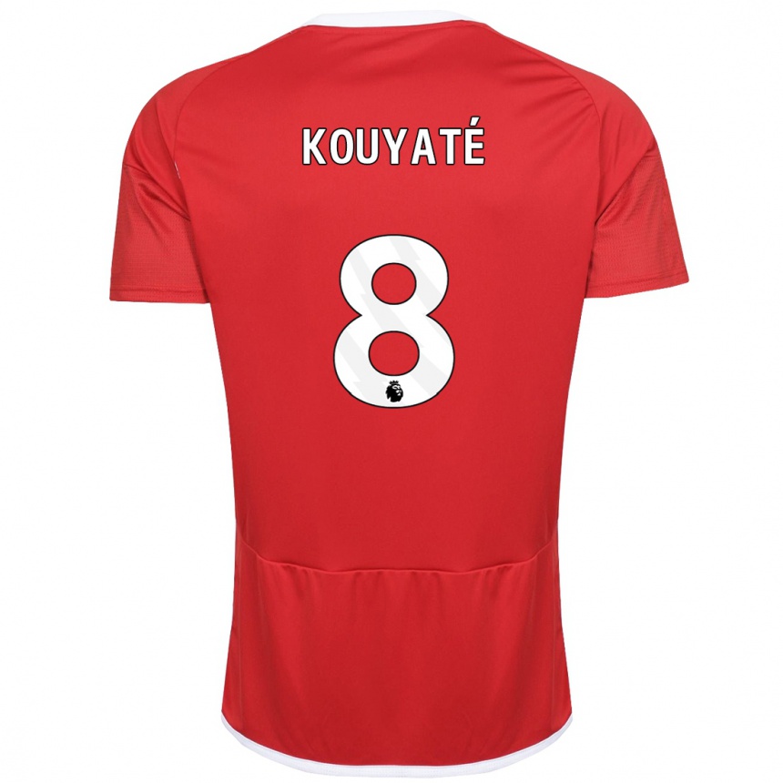 Niño Fútbol Camiseta Cheikhou Kouyaté #8 Rojo 1ª Equipación 2023/24 Perú