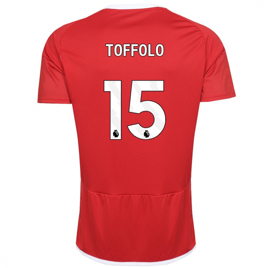 Niño Fútbol Camiseta Harry Toffolo #15 Rojo 1ª Equipación 2023/24 Perú