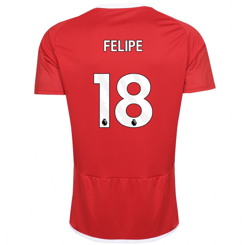 Niño Fútbol Camiseta Felipe #18 Rojo 1ª Equipación 2023/24 Perú