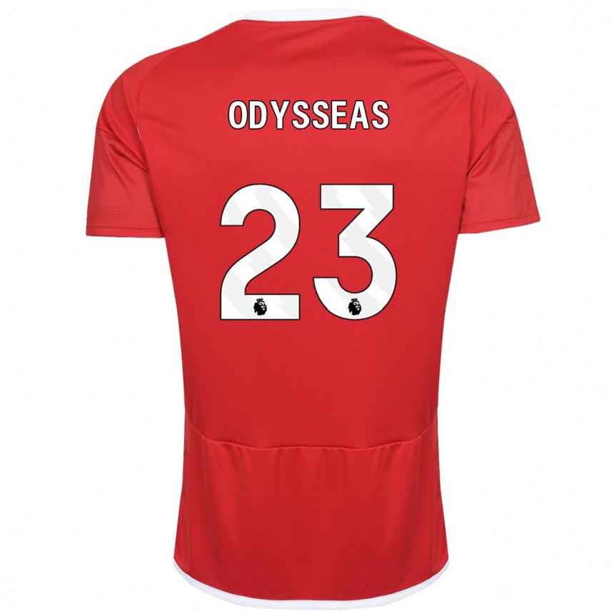 Niño Fútbol Camiseta Odysseas Vlachodimos #23 Rojo 1ª Equipación 2023/24 Perú