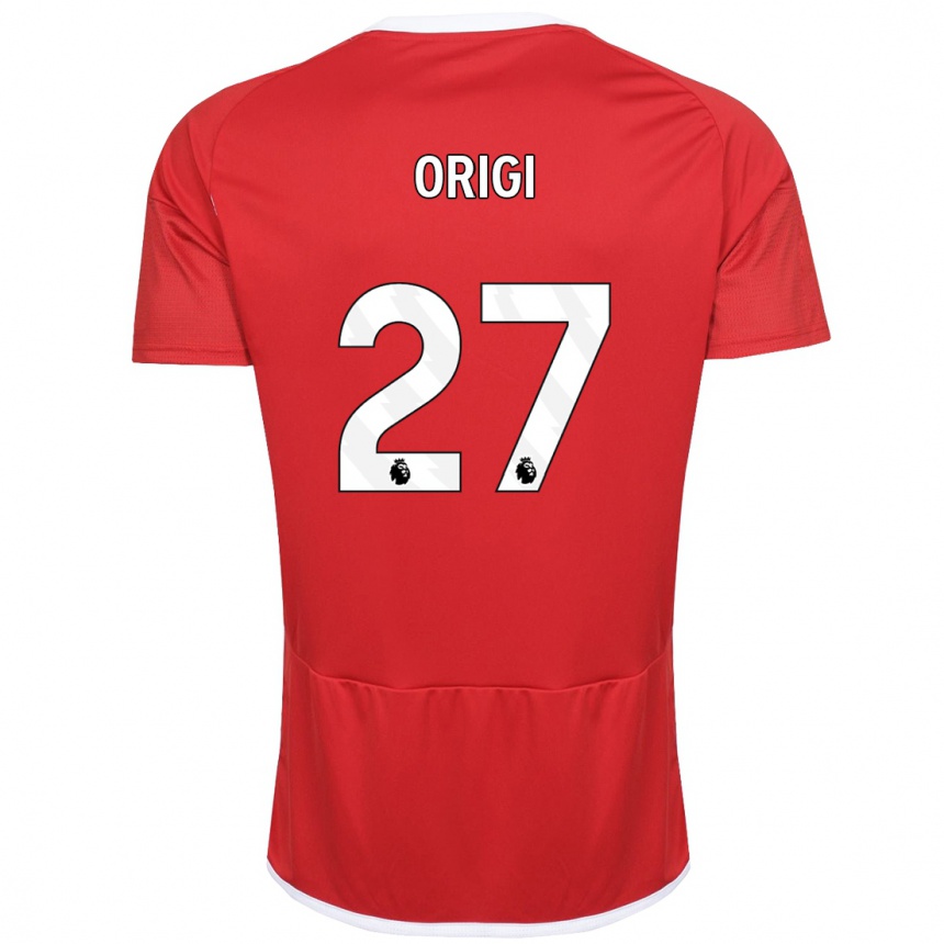 Niño Fútbol Camiseta Divock Origi #27 Rojo 1ª Equipación 2023/24 Perú