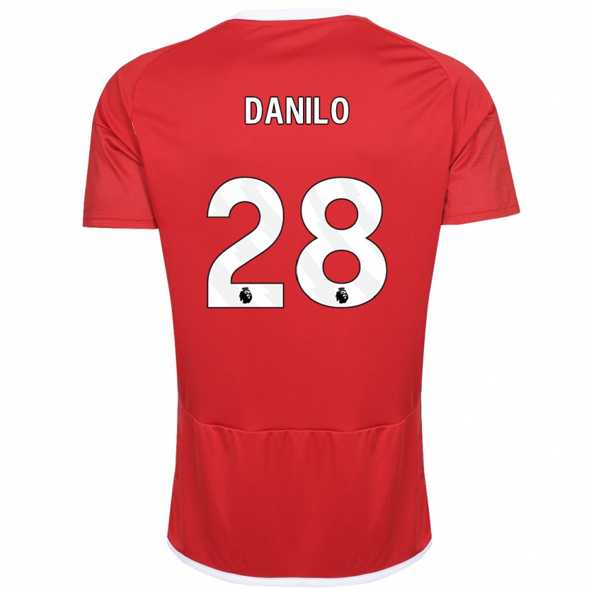 Niño Fútbol Camiseta Danilo #28 Rojo 1ª Equipación 2023/24 Perú