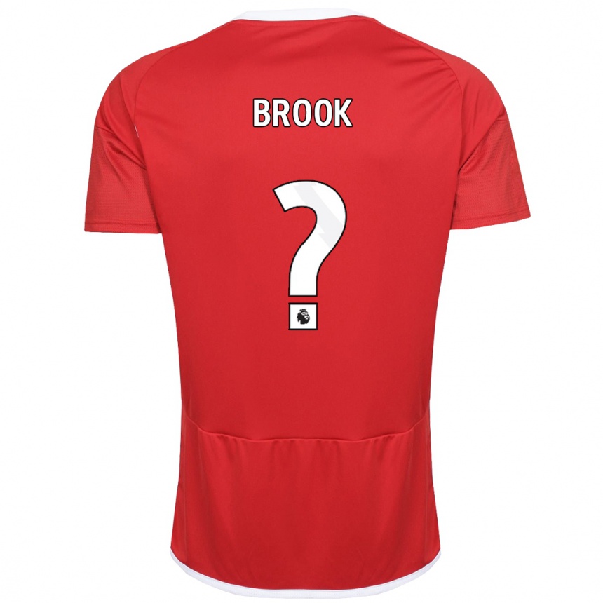 Niño Fútbol Camiseta Will Brook #0 Rojo 1ª Equipación 2023/24 Perú