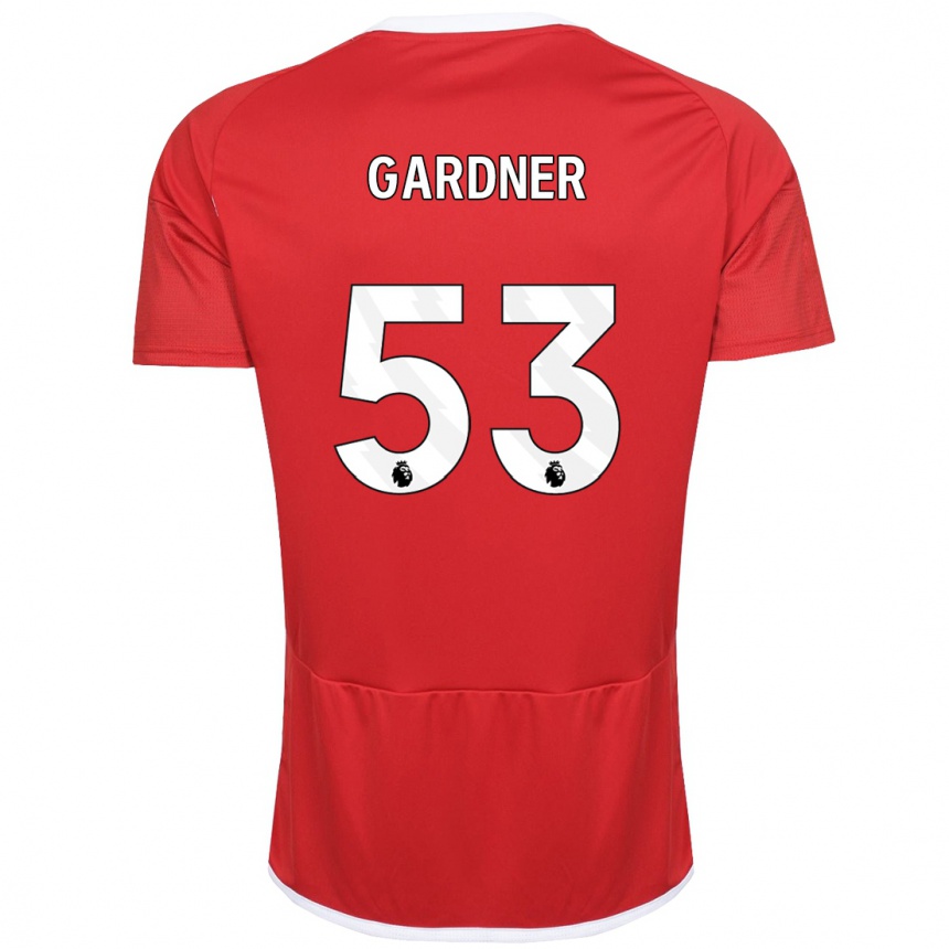 Niño Fútbol Camiseta Joe Gardner #53 Rojo 1ª Equipación 2023/24 Perú